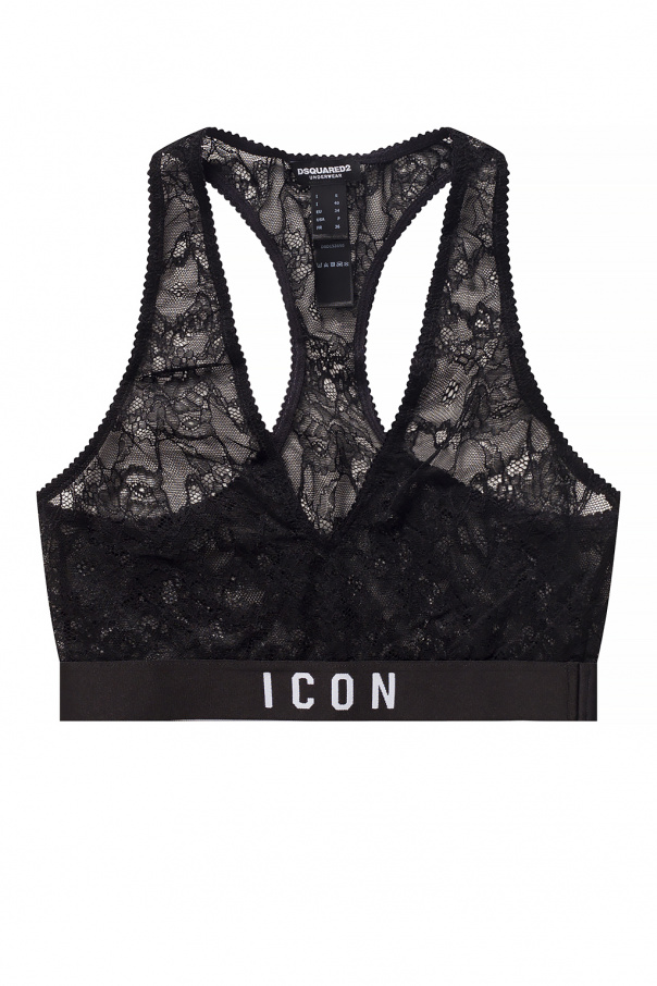 スーツ D SQUARED2 FW22 BRALETTE WITH LOGO (D8R004120_680) Dsquared2 Pink Bralette with Logo – LOZURI®